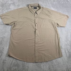 Magpul Industries Short Sleeve Button Down Shirt 3XL‎ Plaid Casual Snap Button